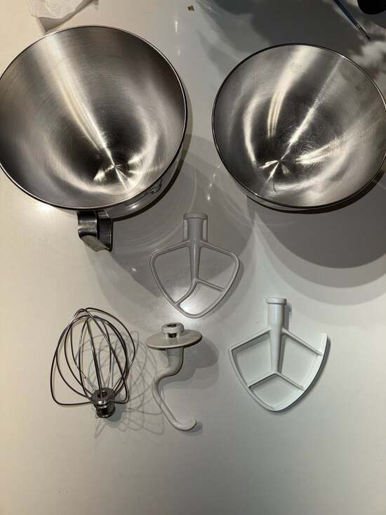 KitchenAid Other - KitchenAid Tilt-Head Mixer Accessory Set: 4.5qt Bowl (K45), 3qt Bowl (K30), Wire